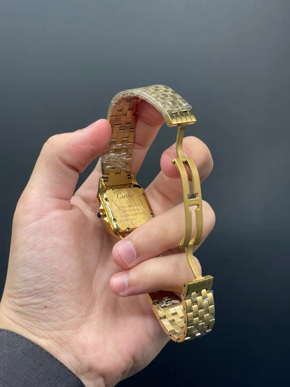 CTR Golden Chain With White Dial With Diamond Bezel Quartz Watch