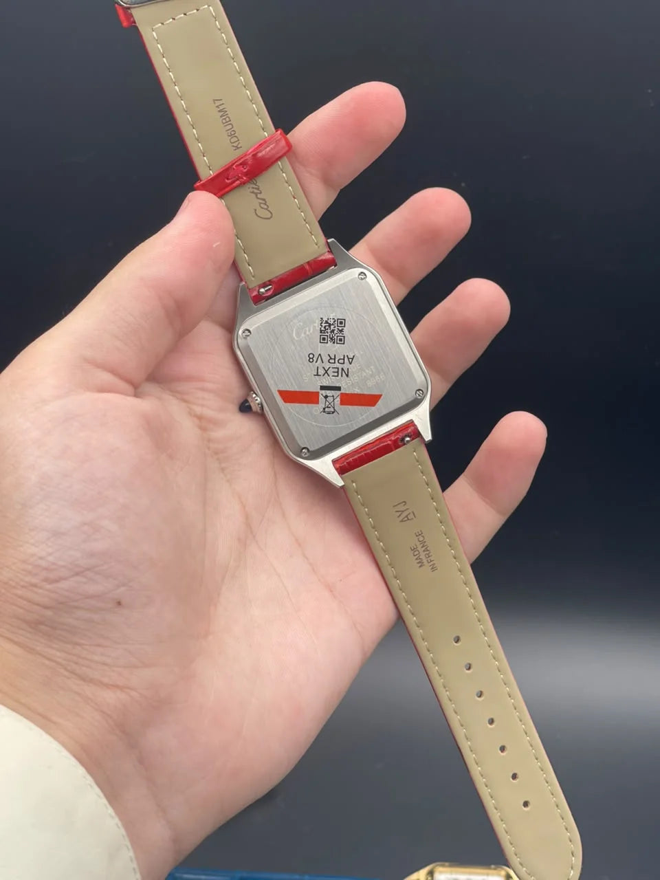 CTR Red Strap With White Arabic Dial Quartz Watch