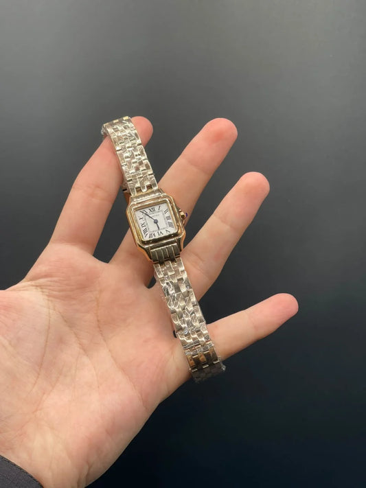 CTR Rose Gold Chain With White Dial Quartz Watch