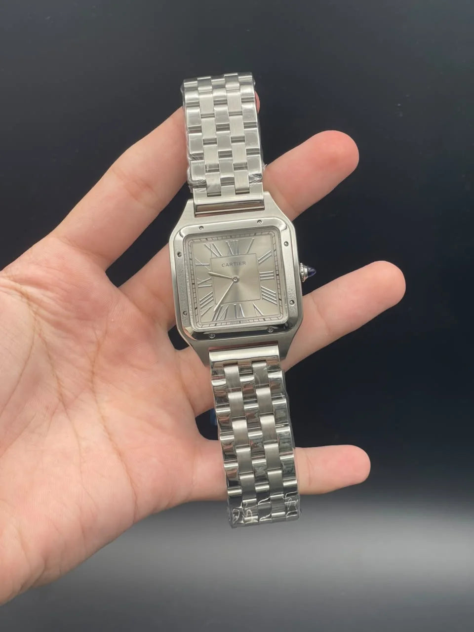 CTR Silver Chain With Gray Dial Quartz Watch