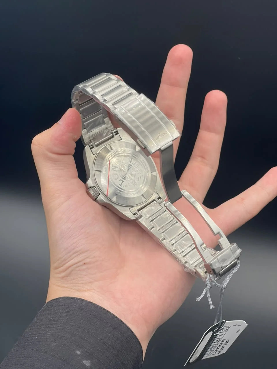 LGS Silver Chain With Black Dial And Rotatable Bezel Automatic Watch
