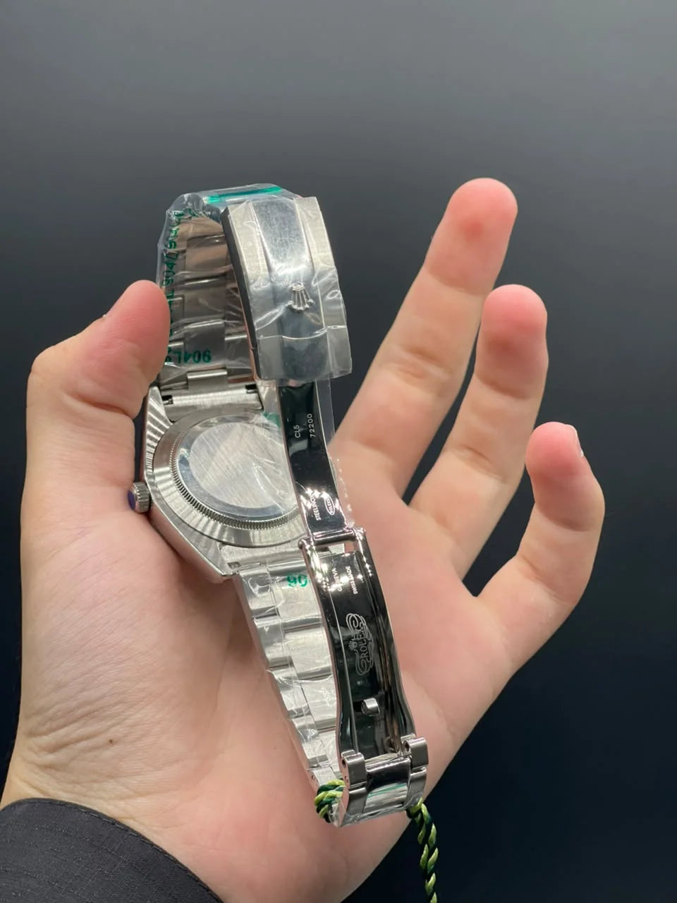 RLX Silver Oyster Chain With Blue Dial Automatic Watch