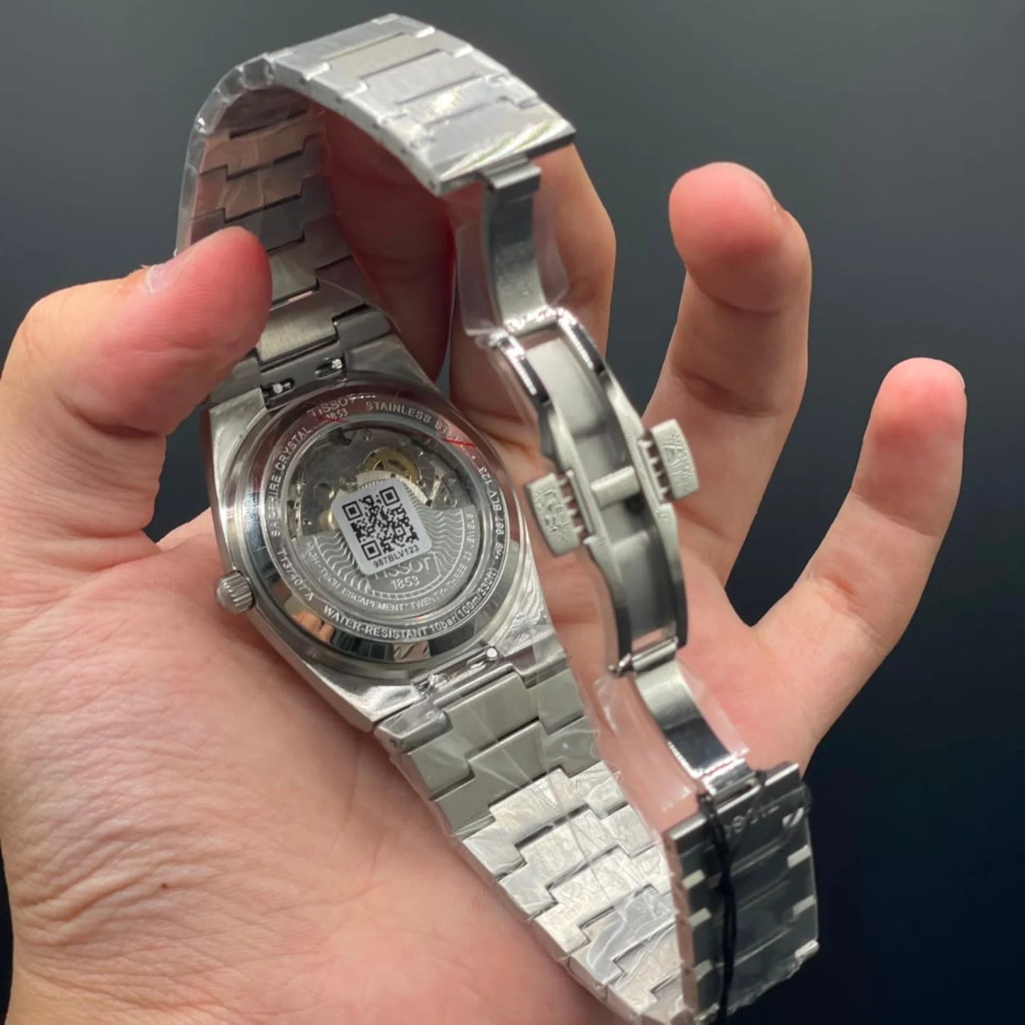 TT Silver Chain With Arctic Sky Dial Automatic Watch