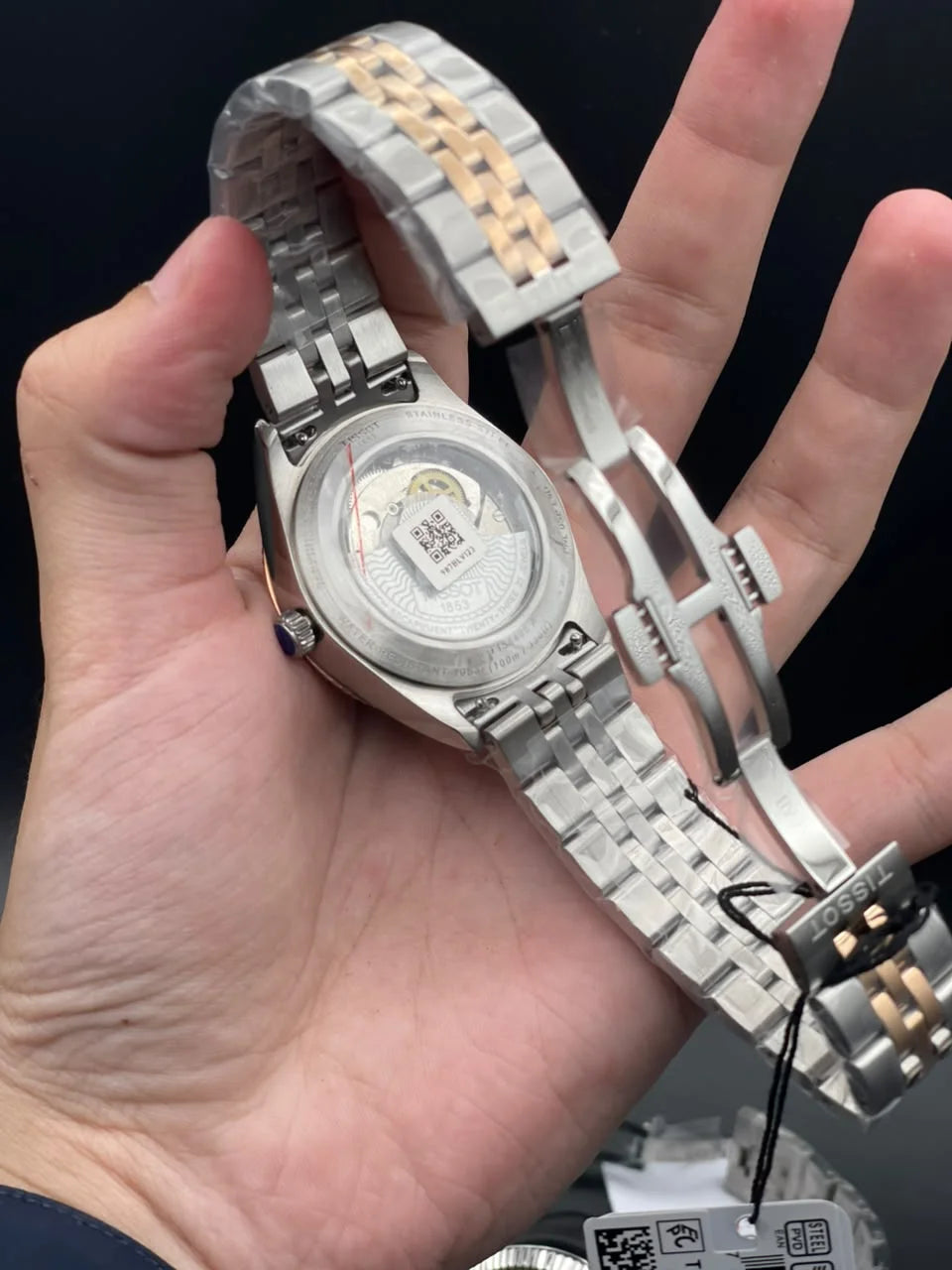 TT Two Tone Chain With Blue Dial Automatic Watch