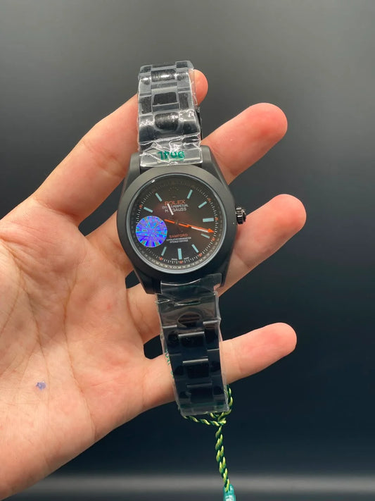 RLX Black Oyster Chain With Black Dial Automatic Watch