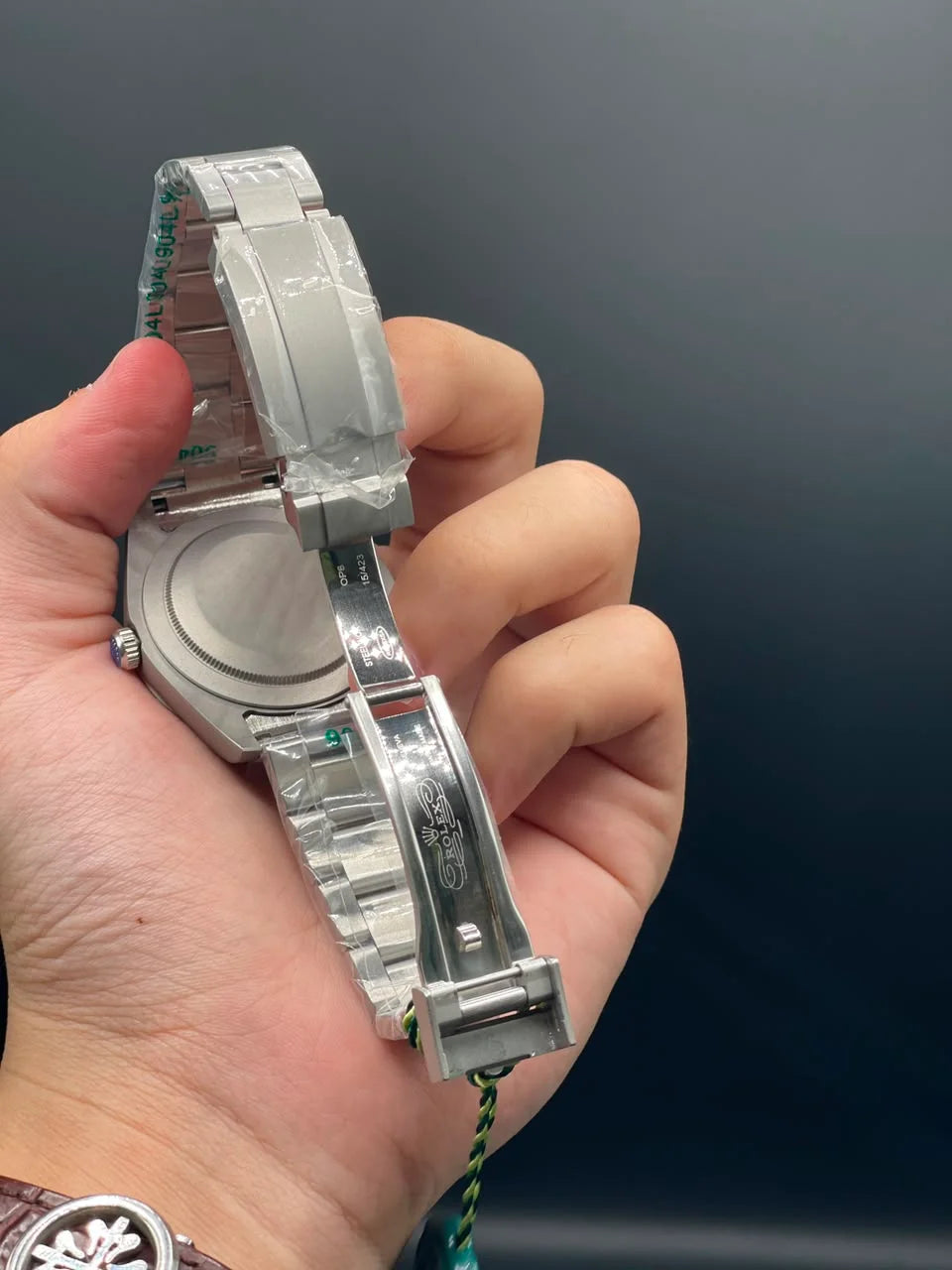 RLX Silver Oyster Chain With White Dial Automatic Watch