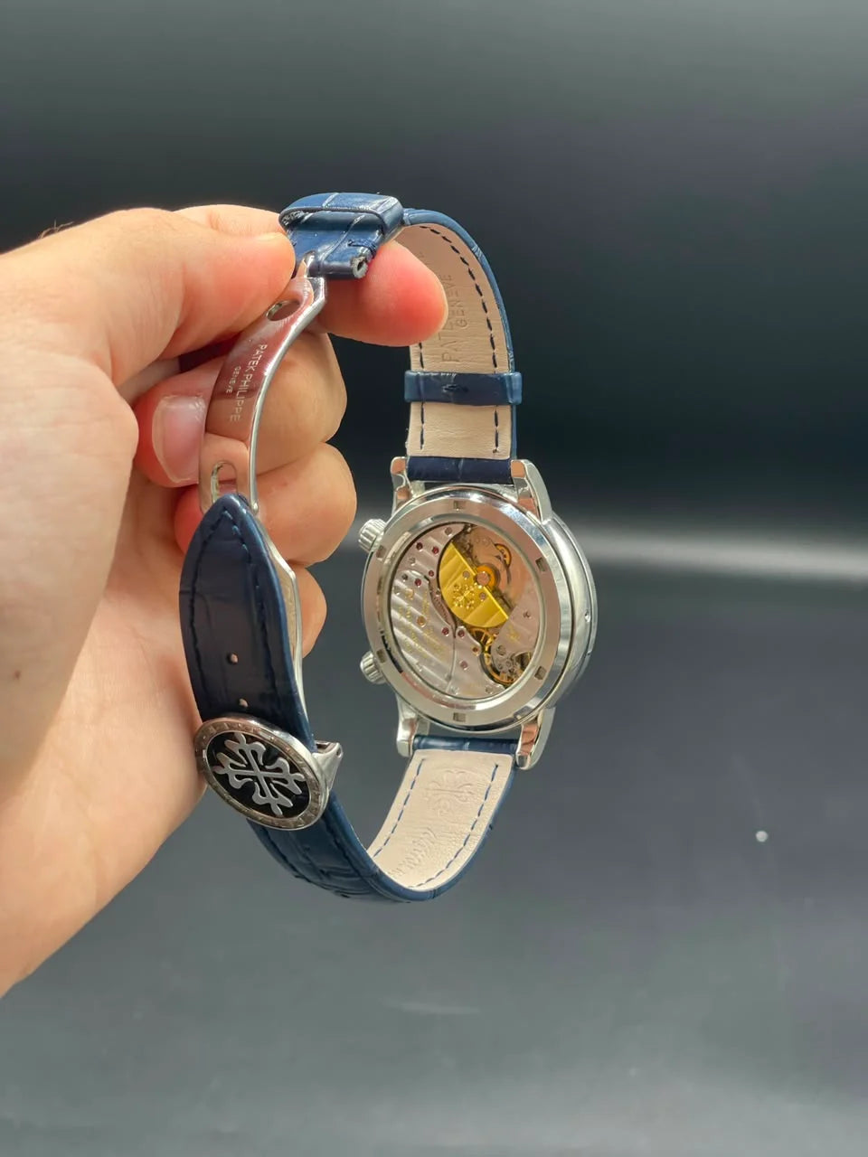 PP Blue Strap With Blue Grand Complications Dial Mechanical Watch