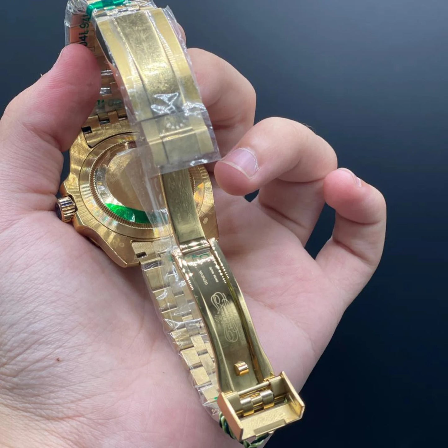 RLX Golden Jubilee Chain With Tiger Iron Dial Zombie Style Automatic Watch