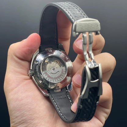 OM Black Strap With Black Planet Dial Automatic Watch