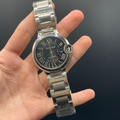 CTR Silver Chain With Black Dial Ballon Style Automatic Watch