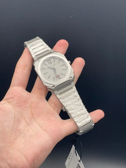 BLGRI Silver Matte Chain With Silver Dial Quartz Watch