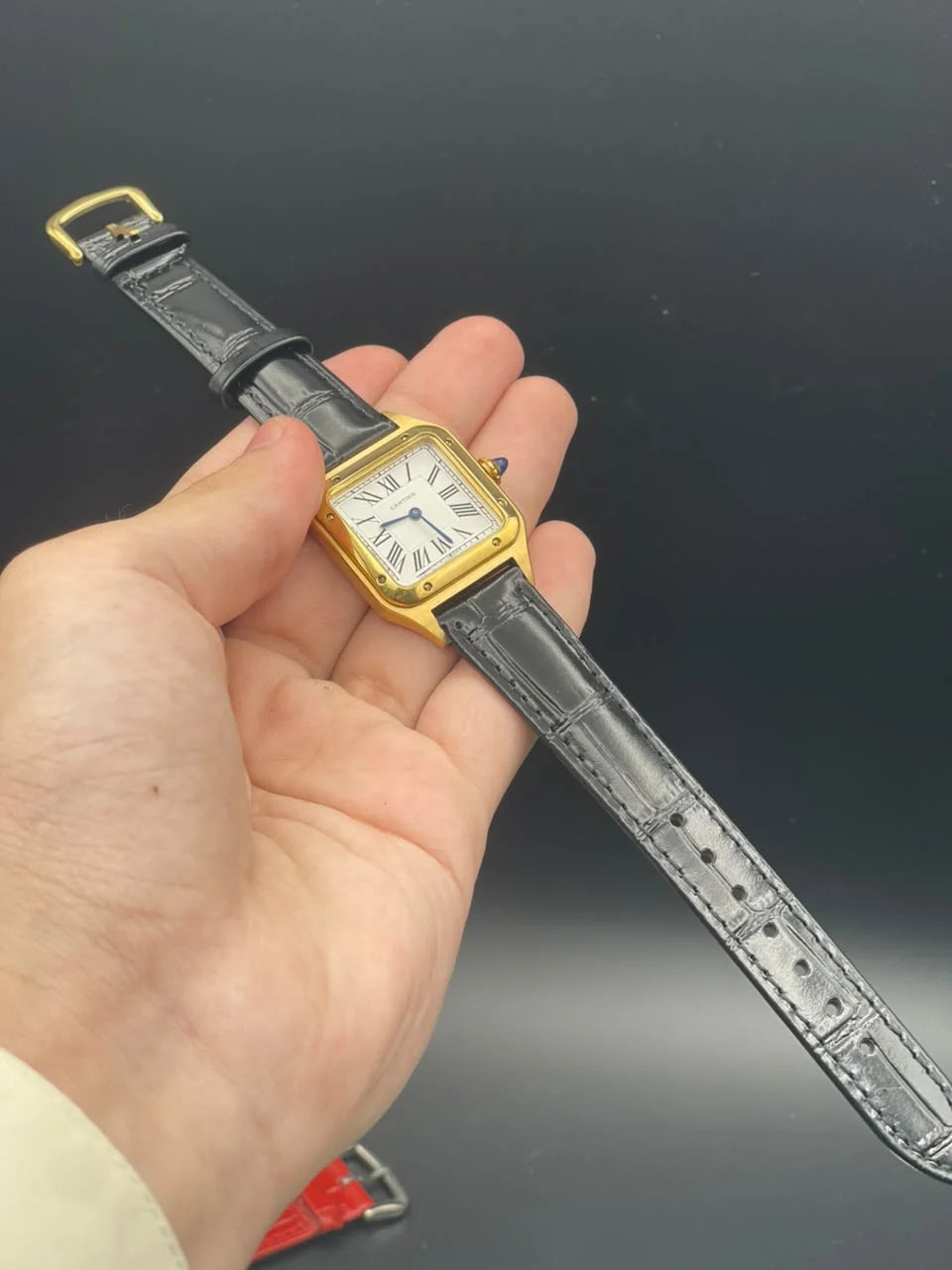 CTR Black Strap With White Dial And Golden Bezel Quartz Watch