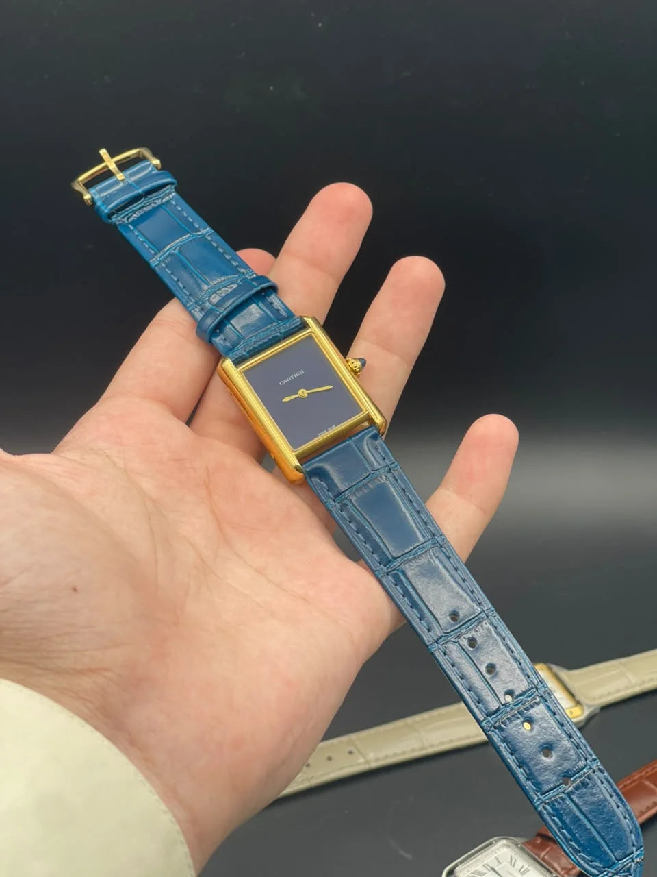 CTR Blue Strap With Blue Dial And Golden Bezel Quartz Watch