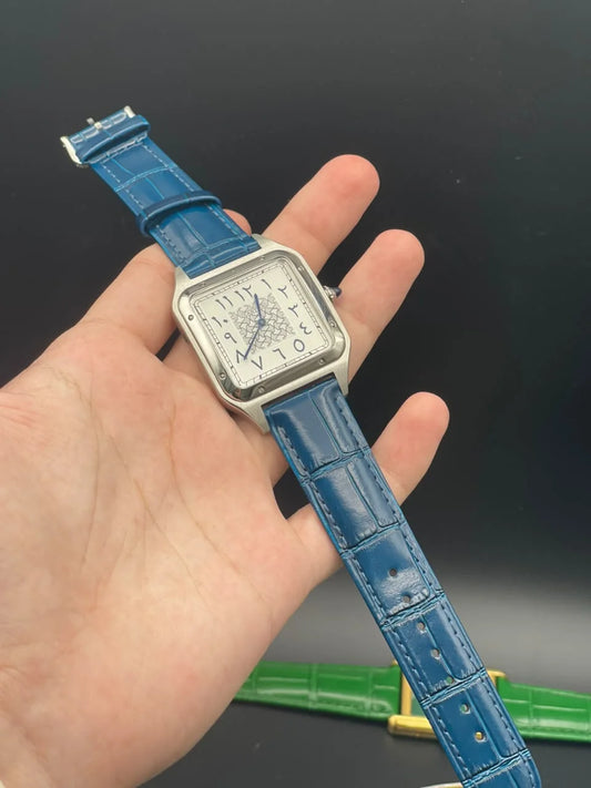 CTR Blue Strap With White Arabic Dial Quartz Watch