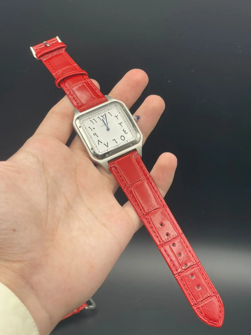 CTR Red Strap With White Arabic Dial Quartz Watch