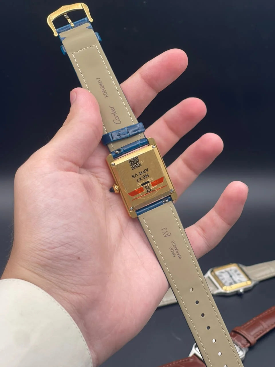 CTR Blue Strap With Blue Dial And Golden Bezel Quartz Watch