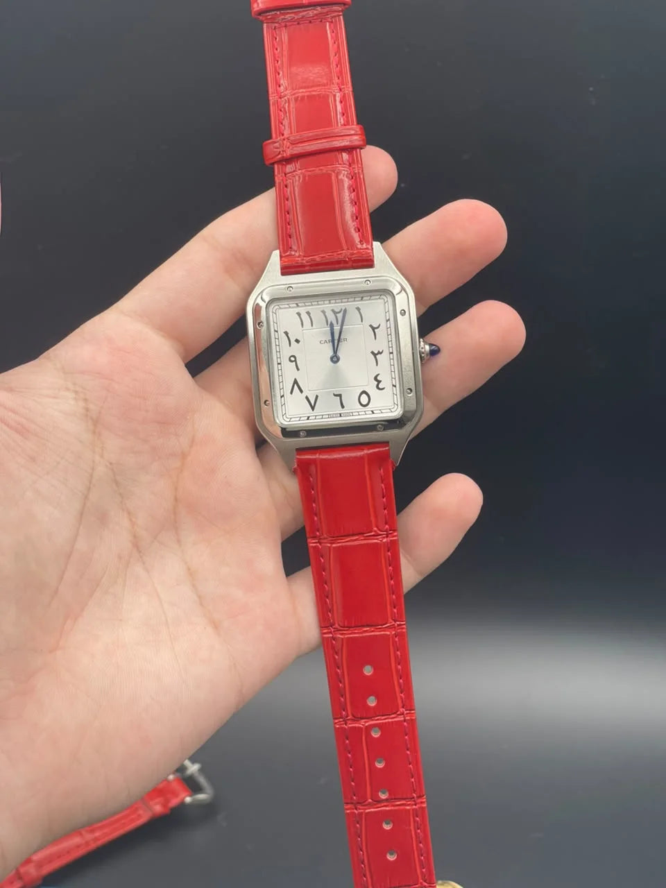 CTR Red Strap With White Arabic Dial Quartz Watch