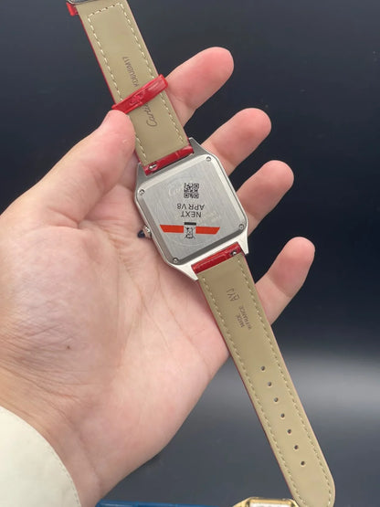 CTR Red Strap With White Arabic Dial Quartz Watch