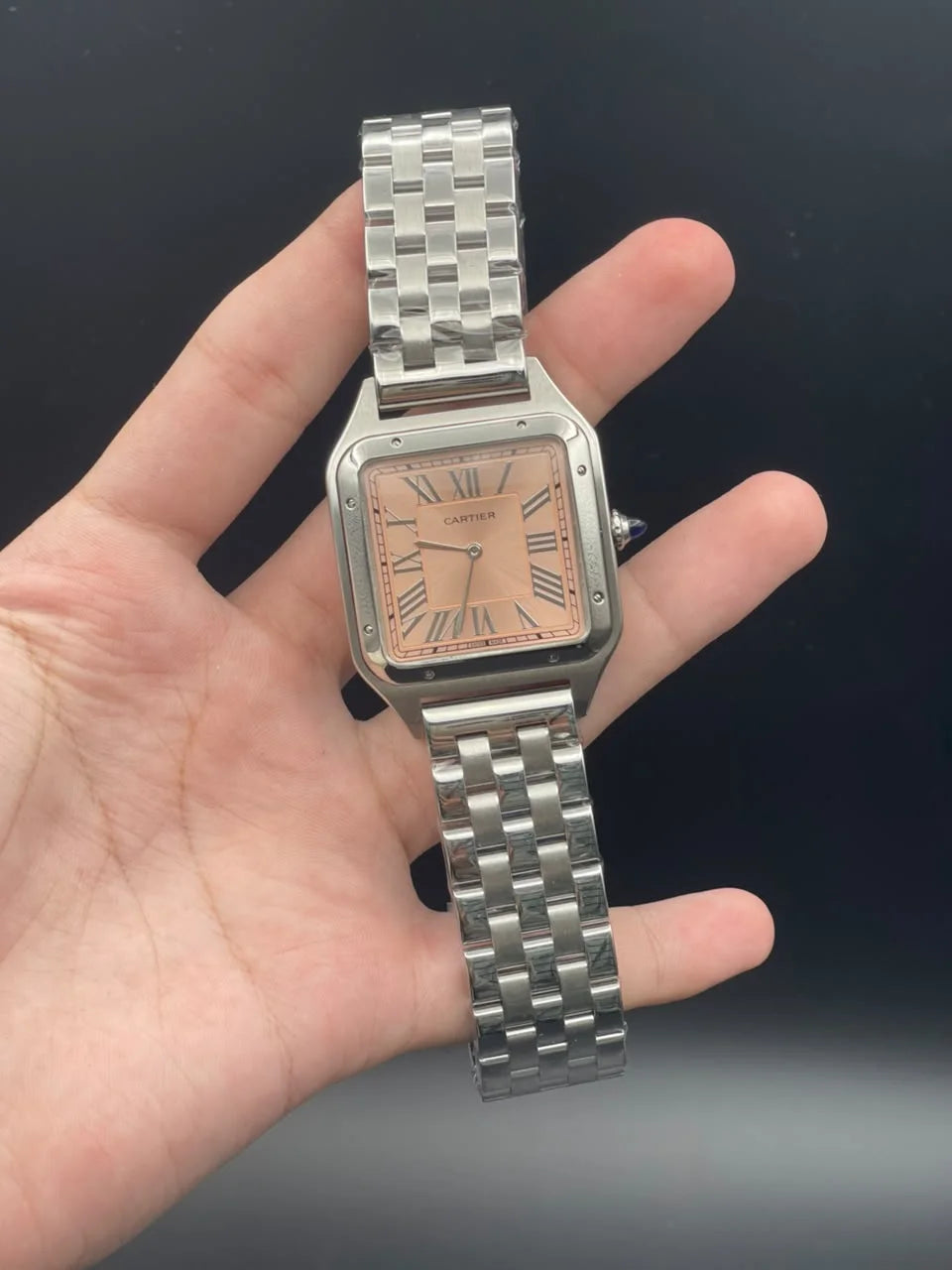 CTR Silver Chain With Pink Dial Quartz Watch