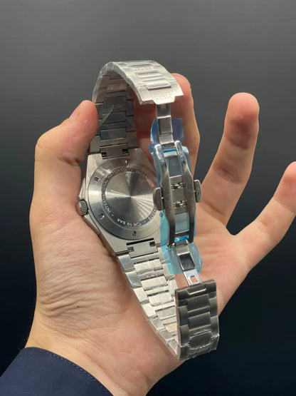 IC Silver Chain With Gray Dial Automatic Watch