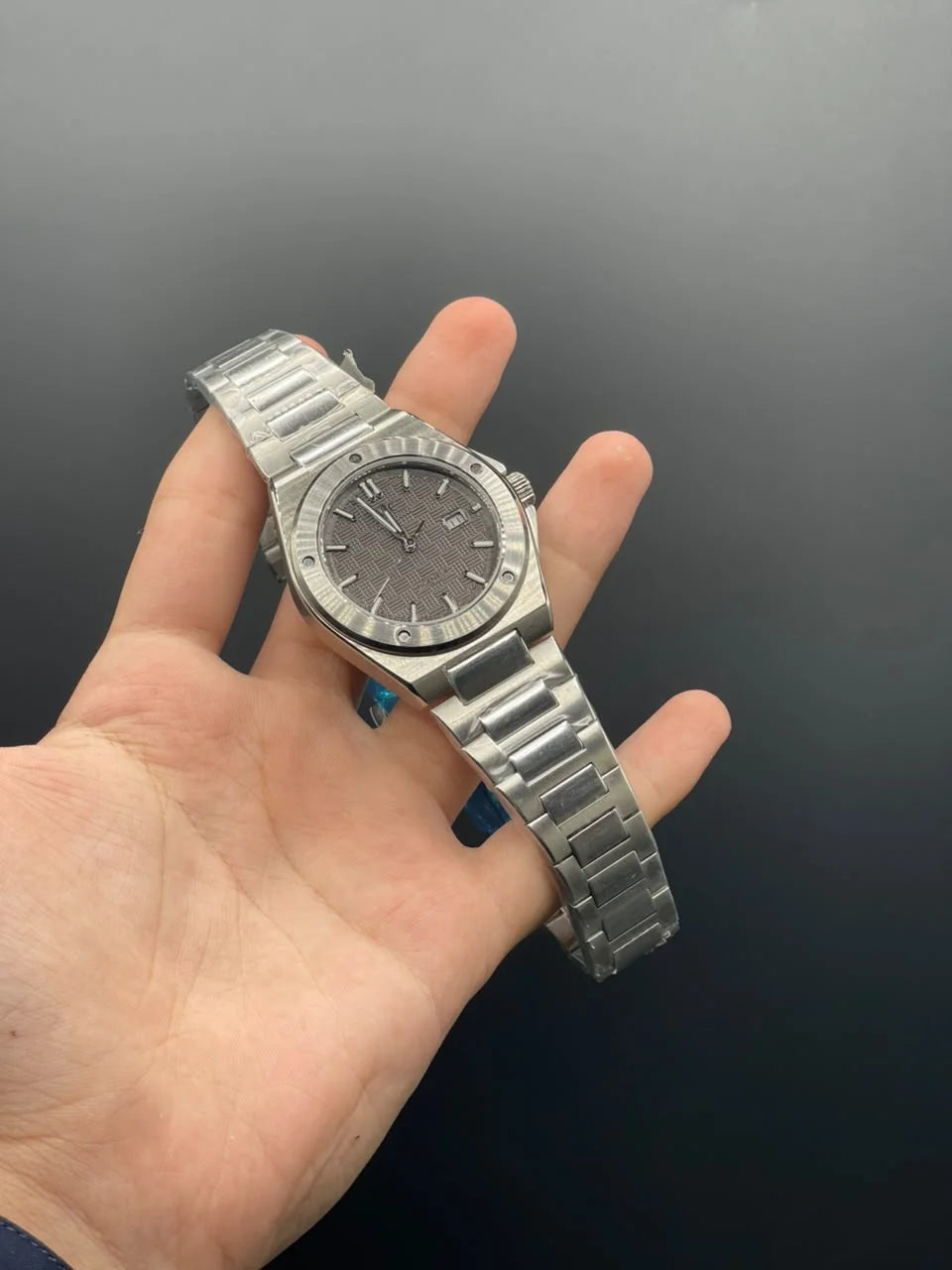 IC Silver Chain With Gray Dial Automatic Watch