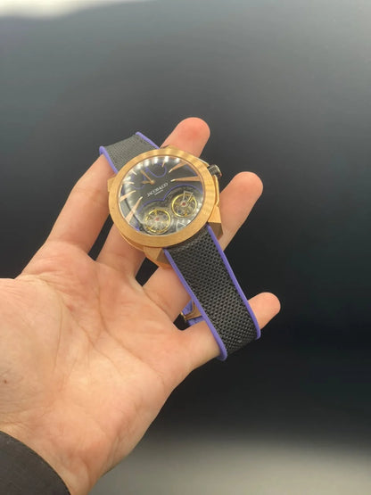 Jacob Black And Purple Strap With Black And Purple Batman Dial Automatic Watch