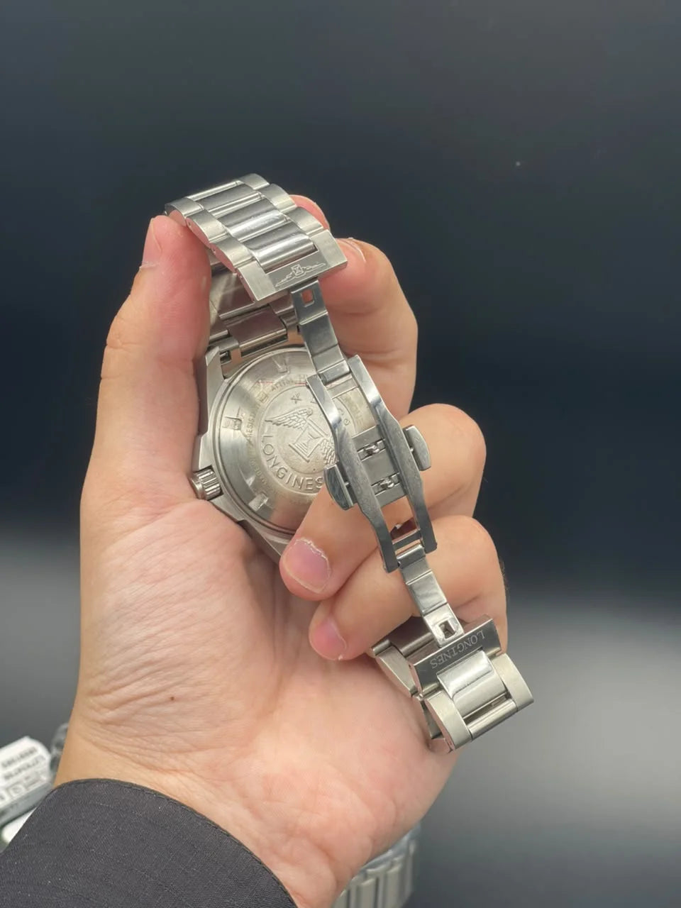 LGS Silver Chain With Blue Dial  And White Indices And Rotatable Bezel Automatic Watch