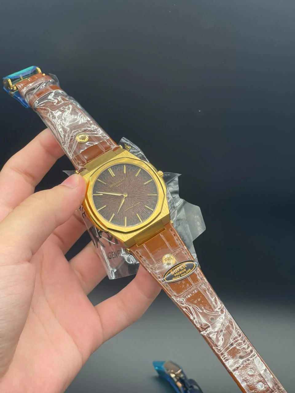 PP Brown Strap With Brown Slim Dial Quartz Watch