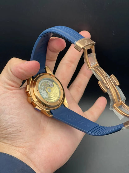 PP Blue Rubber Strap With Blue Dial Automatic Watch
