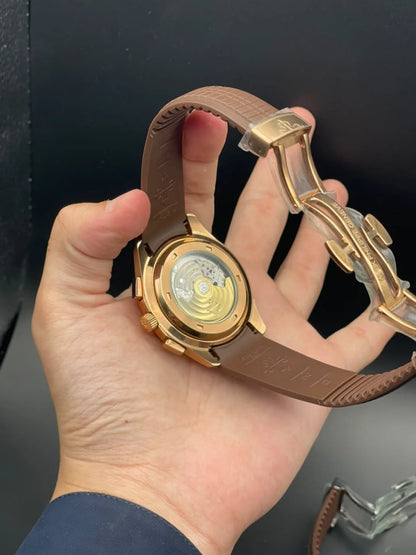 PP Brown Rubber Strap With Brown Dial Automatic Watch