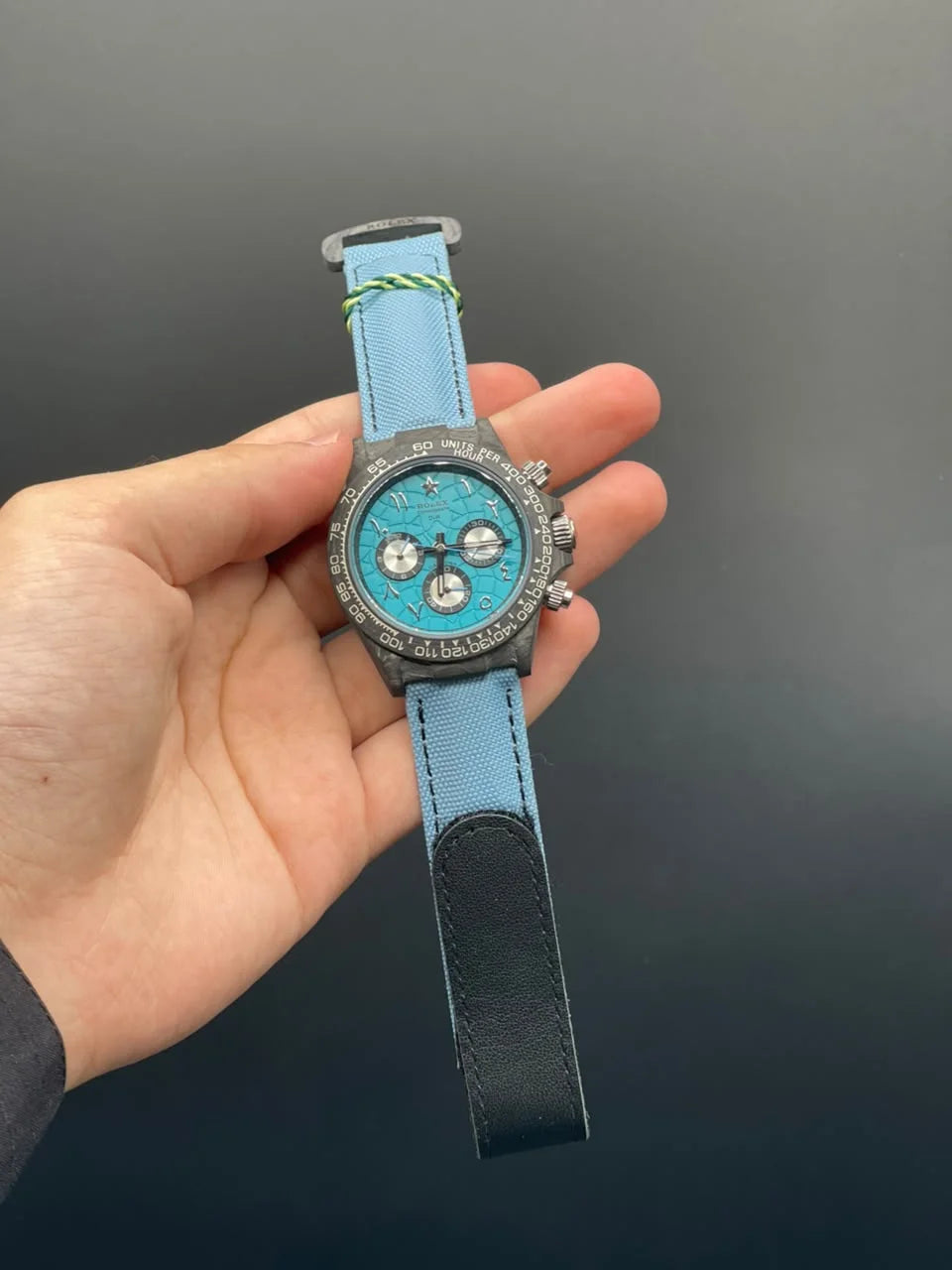 RLX Blue Strap With Blue Chronograph Dial Automatic Watch