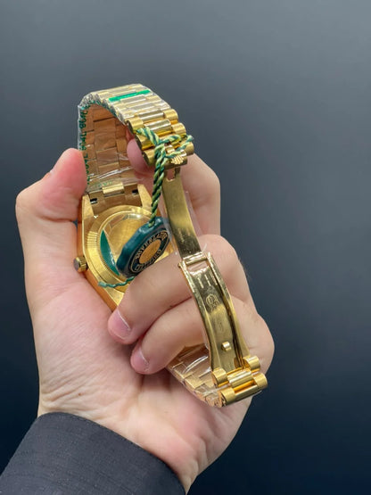 RLX Golden Chain With Golden Day-Date Dial Automatic Watch