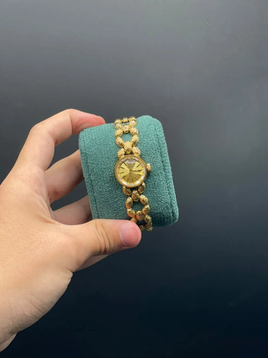 RLX Golden Chain With Golden Dial Quartz Watch