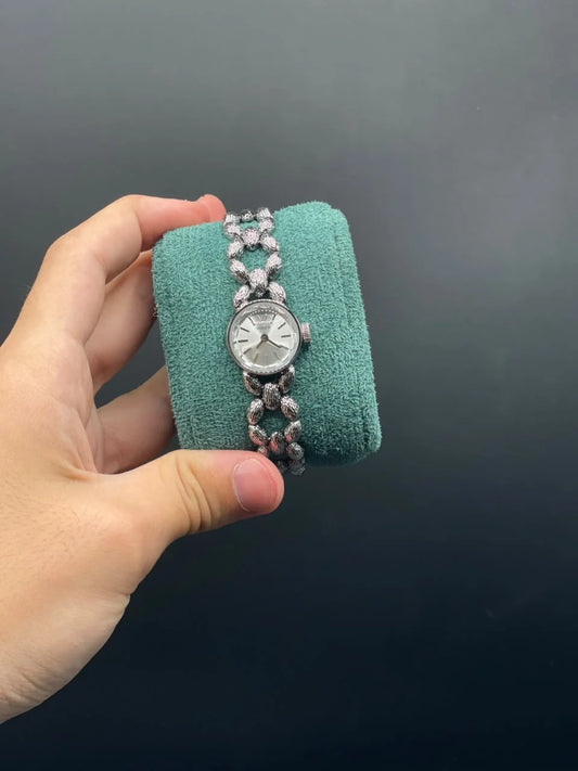 RLX Silver Chain With White Dial Quartz Watch