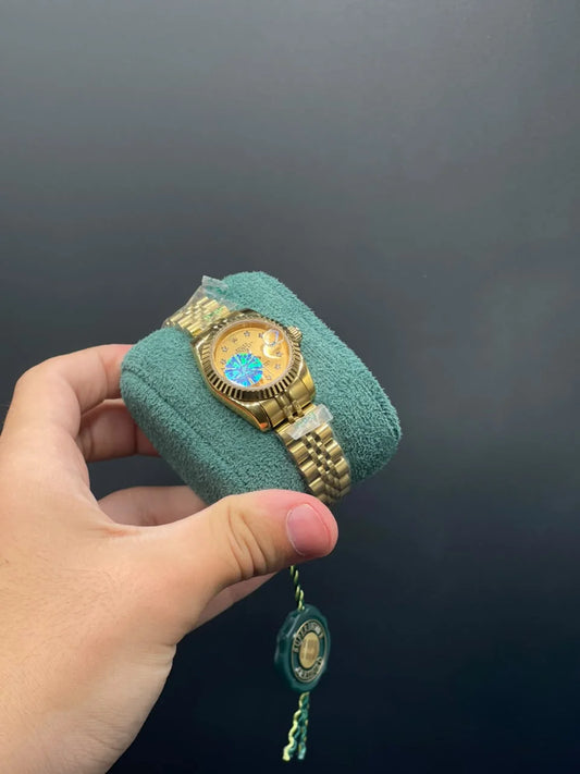 RLX Golden Chain With Golden Dial Automatic Watch