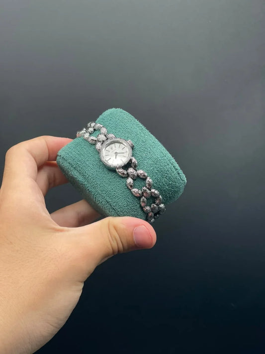 RLX Silver Chain With White Dial Quartz Watch