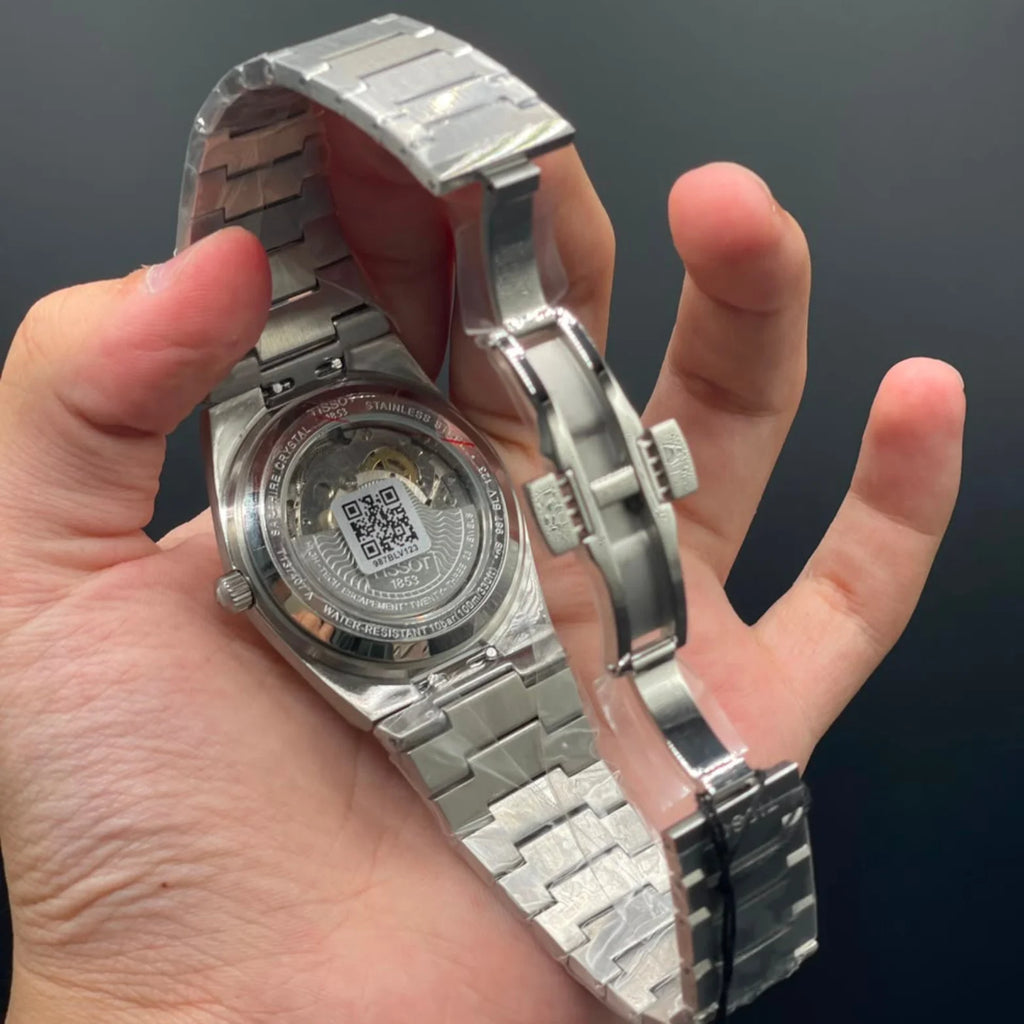 TT Silver Chain With Arctic Sky Dial Automatic Watch