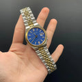 CTZ Two Tone Chain With Blue Dial Automatic Watch