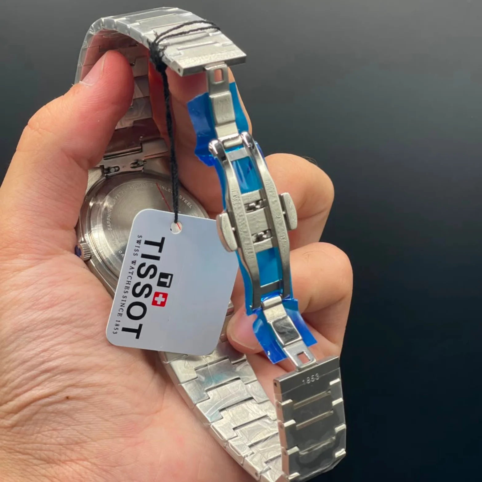 TT Silver Chain With Silver Dial With Gold Bezel Quartz Watch