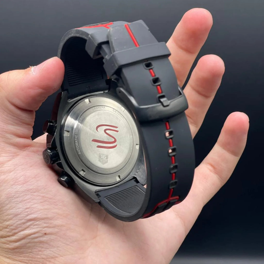 TAG Black And Red Strap Formula 1 Ayrton Senna Watch