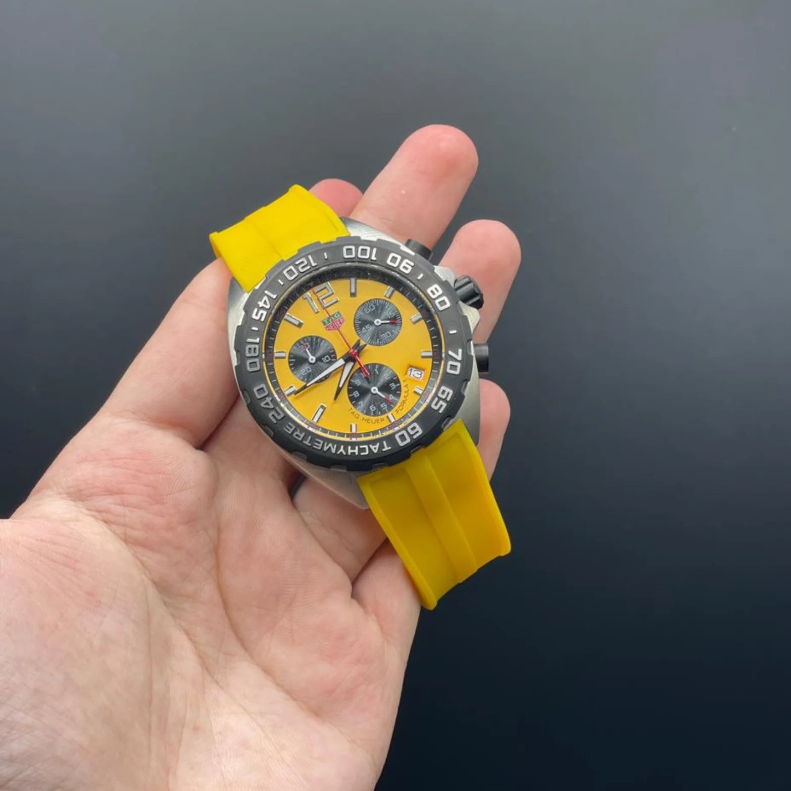TAG Yellow Strap Formula 1 Chronograph Watch