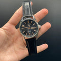 TAG Black Strap With Black Dial Carrera Calibre 5 Day-Date Watch