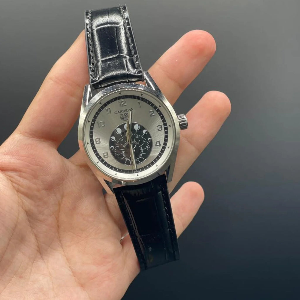 TAG Black Strap Carrera Astronomer Watch