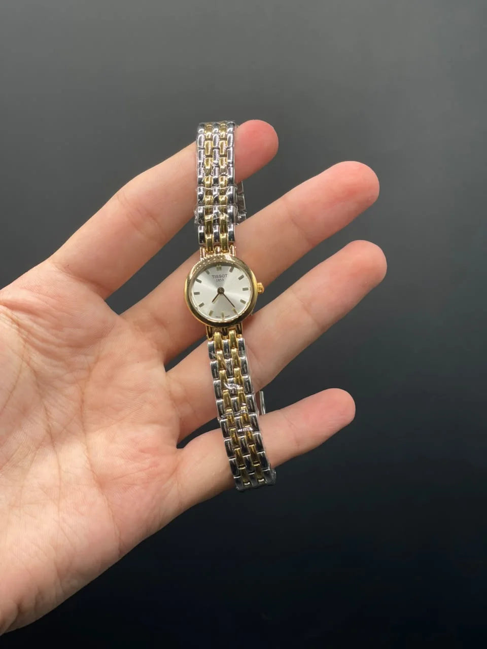 TT Rose Gold Chain With White Dial Quartz Watch