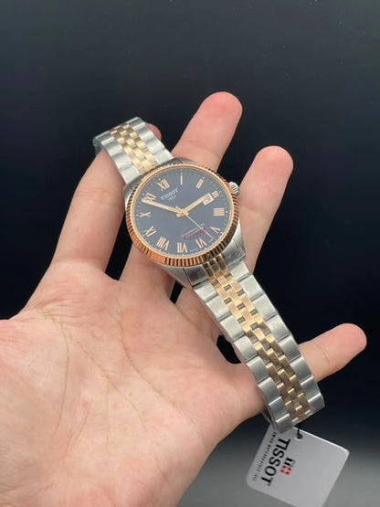 TT Two Tone Chain With Blue Dial Automatic Watch