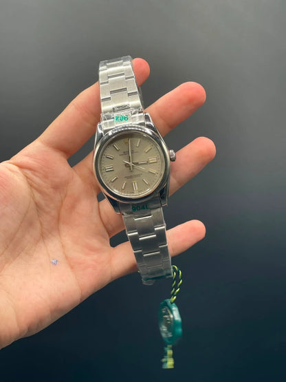 RLX Silver Oyster Perpetual Chain With Gray Dial Automatic Watch
