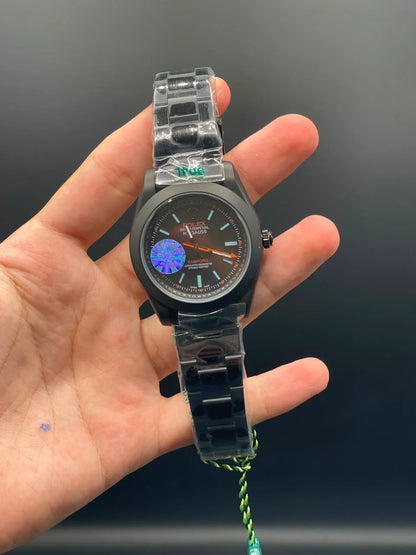 RLX Black Oyster Chain With Black Dial Automatic Watch
