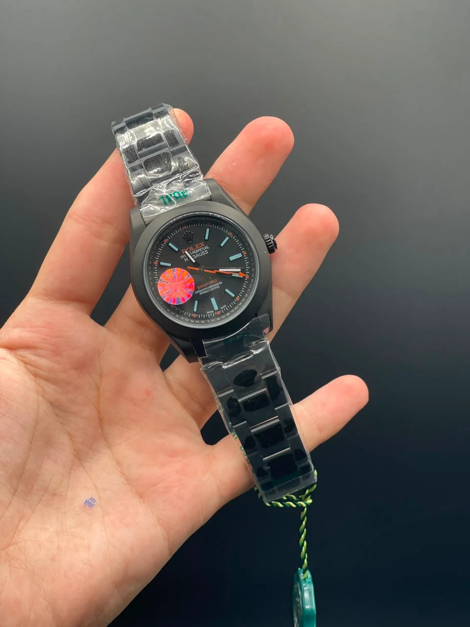 RLX Black Oyster Chain With Black Dial Automatic Watch