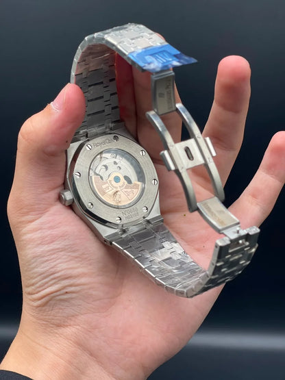 AP Silver Chain With Green Pendulum Dial Automatic Watch