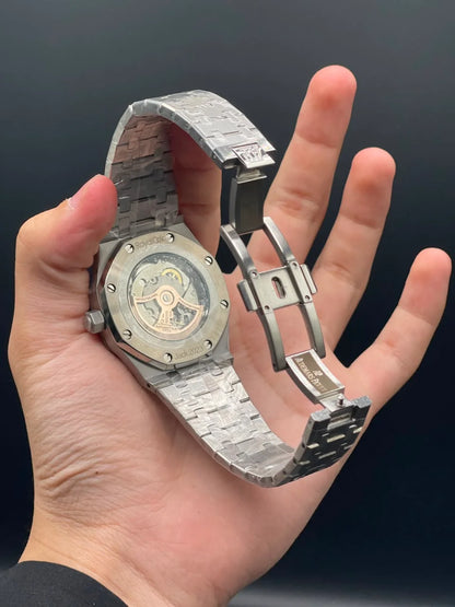 AP Silver Chain With Brown Dial Automatic Watch